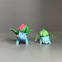 Anime Pokemen Figūrėlė Bulbasaur Evoliucijos Derinys Veiksmo Figūrėlės PVC Statulėlė Darbalaukio Ornamentas Modelis Žaislai Dovanos 3,5-15 cm juoda