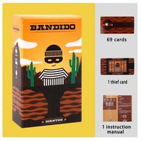 Bandido Bandida Board Game 1-4 Players Family Strategy Card Game, Puzzle Adventure Game for Kids Adults Party Family Game orange