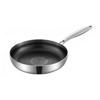 316 Stainless Steel Frying Pan Non-Stick Wok Honeycomb Skillet Home Steak Pan for Gas Stove & Induction Cooker Kitchen Cookware