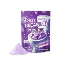 Purple Toilet Bowl Cleaner Powder Stain Remover Descaler Deodorizer Fast Acting Fresh Scent Easy Use Safe Deep Cleaning Formula 100g