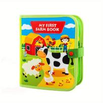 First Farm Book Vibrant Farm Themed Busy Board for Youngsters Includes Animals Tools Weather and More Perfect for Early Learning