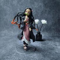 18cm Anime Demon Slayer Figure Kamado Nezuko Statue Model Toy Doll Collection Kids Statue Desktop Decoration Gifts
