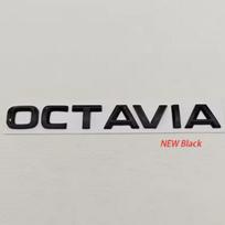3D ABS Chromo Juodas Logotipas Octavia Emblema Raidės Automobilio Galinės Bagažinės Ženklelis Skoda OCTAVIA 1 2 3 4 A5 A7 MK3 Lipdukas Priedai OCTAIVA Black