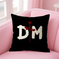 Band D-Depeche Mode Cushion Cover Natural Linen Pillow Case Double-Sided Print Decorative Sofa Pillowcase Home Decor Gift Peach skin 18*18(CM)-1Pcs