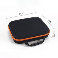 Tools Bag Multiple sizes EVA Hard Travel Zipper Storage Box Shockproof Outdoor Tools Bag For Earphone Storage Case Accessories Orange 27X22X7cm