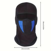 Multifunctional Cross Devil Motorcycle Riding Mask Scarf One Size mėlyna