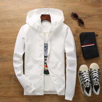 Spring and Autumn Jacket Solid Color Men's Plus Size Couple Jacket Windbreaker 6XL balta