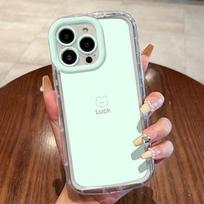 Silikoninis telefono dėklas iPhone 13 11 15 12 14 16 Pro Max X XR XS 7 8 15 16 Plus SE  Mielas meškiukas Smūgiams atsparus Minkštas oro pagalvės dangtelis For iPhone 13