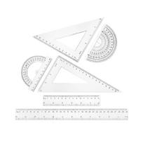 Professional Geometry Dawing Ruler Set Math Protractor Set Square School Geometry Tool For Students Drafting Measuring 1
