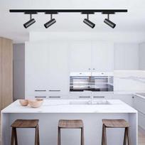 V-tac 20W LED akcentinis šviestuvas į magnetinius bėgelius, juodas, 3000K