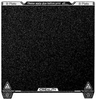 3D spausdinimo paviršius K1Max 315*310mm su įkirptėmis (magnetas nekomplektuojamas) Creality