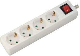 Ilgintuvas 4-vietis V-TAC, su jungikliu, 3G1.5MM2 X 5M