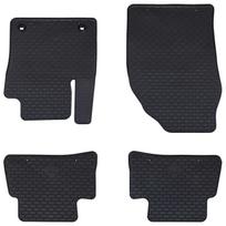 Car Floor Mat Set 4 pcs Black Rubber