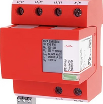 900585 Viršįtampių ribotuvas, tipas T1+T2 12,5kA 50kA 4P DEHNvap EMOB M 3P 255 FM 900585