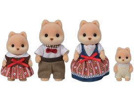 Sylvanian Families Doll Set Dog ST Mark Ages Toy Sylvanian Epoch [Caramel Family] FS-35 Certified, 3+, Dollhouse, Families, Co., Ltd.