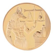 Egipto paauksuota 40 mm piramidės proginių monetų turizmo dovanų kolekcija One Size