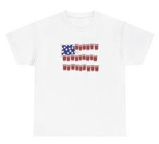 Beer Pong Usa Flag T Shirt Funny Alcoholic Day Drinking Patriotic Frat Meme Tee S