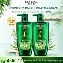 L'Oréal Tea Tree Plant Extract Anti-Dandruff Oil Control Shampoo (2x500ml)