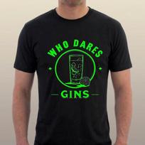 Who Dares Gins T-shirt Mr Jolly Lives Next Door Gin COMIC STRIP XXL