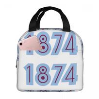 Aston Villa 1874 Insulated Lunch Bag for Women Kids Portable Food Boxes Thermal Lunch Box Tote One Size