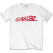 Men's Gorillaz Logo Slim Fit T-shirt Medium White S