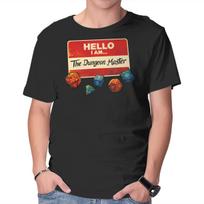 Unisex Crew Neck T-Shirt Hello I Am The Dungeon Master Graphic Short Sleeve Casual Tee XL