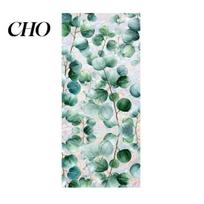 Light Filtering Window Sticker Rainbow Privacy Film Stained Glass Colorful Flowers Plants Decorative Static Electricity Cling Clings Sun Blocking L
