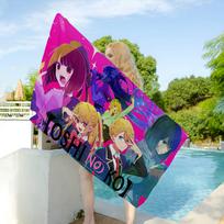 Anime O-Oshi No K-Ko Microfiber Printed Beach Towel Mountain Climbing Yoga Beach Swimming Running Absorbent Soft Towel Cotton 30x30cm