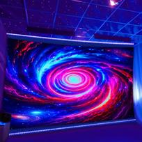 Galactic Vortex Tapestry - Stunning Nebula Design With Vibrant Colors For A High-Elegance, Modern Ambiance, Perfect 75X75cm