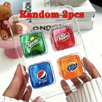 Needoh Teenie Nice Ice Cube Fidget Toys Mini4 Pack Set Slow Rebound Squishy Toys Stress Reliever Fidget for Party Favors Gifts