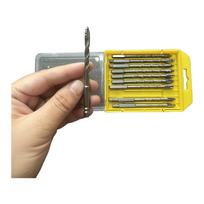 Eccentric Drill Set 10 Piece with Alloy Construction and Threaded Chip Evacuation Groove for Fast Work Completion China Mainland