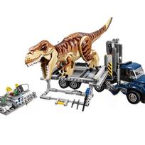 Dinozaurų serijos žaislas Tyranozauras Transporteris 75933 Statybinės kaladėlės Surinktas berniukui Vaikų žaislo modelis Dovana No box