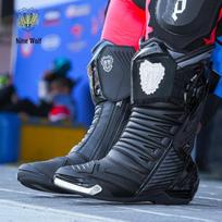 Nine-core Wolf Motorcycle Shock-Absorbing Anti-Fall Off-Road Long Boots for Kids, Wear-Resistant Track Riding Shoes for All Seasons. 45