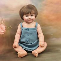 50cm Reborn Maddie Doll Full Body Silicone Waterproof Hand-Detailed Painting with Visible Veins Lifelike 3D Skin Tone Toys 50cm