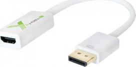 Adapteris AV Techly TECHLY Adapteris DisplayPort M 1.2 į HDMI F pasyvus 1080p 60Hz baltas