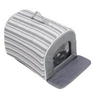 Cooling Pet House Comfortable Breathable Cute Striped Arc Shape Cooling Ice Pet House with 6 Ice Boxes for Home