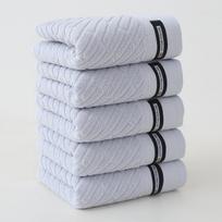 5-Pack Cotton Towel Set, Highly Absorbent, Soft, Skin-Friendly And Durable, Can Be Used For Home Bathroom, Face Washing, Bathing And Traveling 34X73Cm
