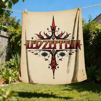 1 vnt. Led Zeppelin lauko flanelės pledas, dovana berniukams, mergaitėms, suaugusiems, šeimai, draugams 80x120cm