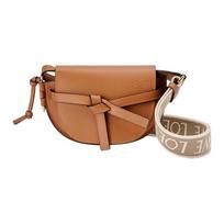 Loewe Gate Dual Mini Rankinė Rudo Atspalvio Moteriškos Pečių Rankinės A650N46X13-2530 Basic Set (Bag+Dust Bag)