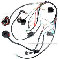ATV Off-road Motorcycle Dune Buggy Wiring Harness Kit for 70-110CC with 6-Level Coil Ignition CDI Hybrid Model