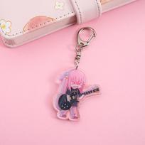 1/4Pcs Anime Figures Bocchi The Rock Acrylic Car Keychain Backpack Pendant Funny Bag Charms Accessories Decoration Holiday Gifts 5cm