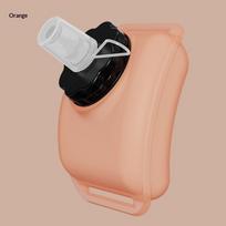Wrist Exercise Water Bottle Food-Grade Silicone Cup Creative Portable Outdoor Cycling Running And Hiking rožinė