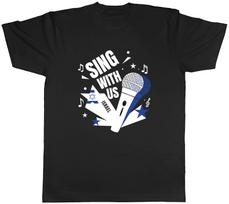 Israel Music Sing with us Note karaoke Mens T-Shirt Tee Gift Top M