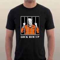 DONALD TRUMP T-shirt LOCK HIM UP  Tee PRISON JAIL Tee by Sillytees XS