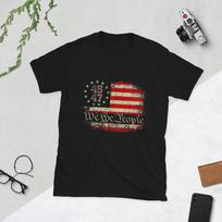We The People Distressed Retro Flag 45 47 Trump Supporter Tshirt S
