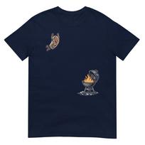 Steak Dive Funny Flying Steak Bbq Grilling Cartoon Humor Tshirt S