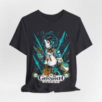 Genshin Impact Unisex Tee, Anime Fan Shirt, Casual Gaming Apparel, Geek [...] XL