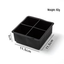 Large Silicone Ice Cube Tray with Easy-Release Lid, Food-Grade Ball and Stick Mold for Home.