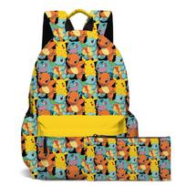 (C) Pokemon Pikachu bag Shoulder bag Student school bag Computer bag A
