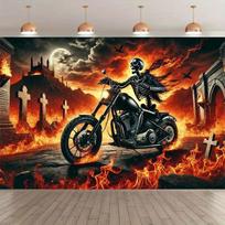 Hecate Goddess Of Reality & Fantasy Tapestry - Gothic Mysterious Backdrop For Party Black Fantasy Halloween Decor Flat Print 40X60CM